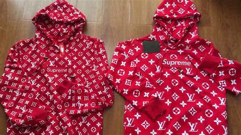 supreme x louis vuitton giacca fake